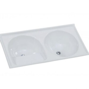 Tanque Sintético Duplo Gelo 124x62cm (cod5741)