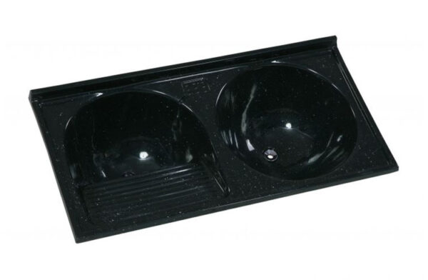 Tanque Sintético Duplo preto 110x55 (cod 7681)
